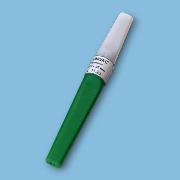 Игла двусторонняя с визуальн.камерой для забора веноз.крови 21G(0.8*38мм)Univac.Россия/Юнимед И/